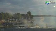 Archived webcam image showing Lake Chiemsee: Prien Pier on 6 Aug 2026 at 07:08