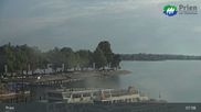 Archived webcam image showing Lake Chiemsee: Prien Pier on 6 Aug 2026 at 08:08