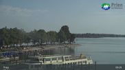 Archived webcam image showing Lake Chiemsee: Prien Pier on 6 Aug 2026 at 09:08