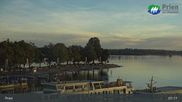 Archived webcam image showing Lake Chiemsee: Prien Pier on 20 Sep 2026 at 07:57