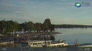 Archived webcam image showing Lake Chiemsee: Prien Pier on 20 Sep 2026 at 08:57