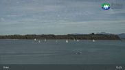 Archived webcam image showing Lake Chiemsee: Prien Pier on 20 Sep 2026 at 15:57