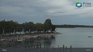 Archived webcam image showing Lake Chiemsee: Prien Pier on 20 Sep 2026 at 17:57
