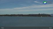 Archived webcam image showing Lake Chiemsee: Prien Pier on 20 Sep 2026 at 13:57