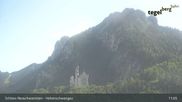 Archived webcam image showing Schwangau - Hohenschwangau Castle on 28 Aug 2026 at 11:09