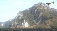 Archived webcam image showing Schwangau - Hohenschwangau Castle on 26 Feb 2026 at 15:56