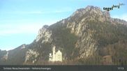 Archived webcam image showing Schwangau - Hohenschwangau Castle on 13 Mar 2026 at 17:33