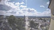 Archiviertes Webcam Bild: Schöneck: Blick vom Rathaus Richtung Kirche am 12.07.2026 um 14:58 Uhr