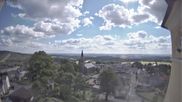 Archiviertes Webcam Bild: Schöneck: Blick vom Rathaus Richtung Kirche am 12.07.2026 um 16:58 Uhr