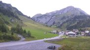 Archived webcam image showing Stuben am Arlberg - Town View on 15 Aug 2026 at 06:02