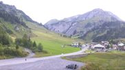 Archived webcam image showing Stuben am Arlberg - Town View on 15 Aug 2026 at 07:02