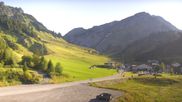 Archived webcam image showing Stuben am Arlberg - Town View on 15 Aug 2026 at 08:02