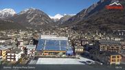 Archiviertes Webcam Bild: Bormio: Webcam Dorf mit Zielstadion Stelvio Piste am 26 Feb 2026 um 09:04 Uhr