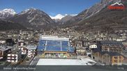 Archiviertes Webcam Bild: Bormio: Webcam Dorf mit Zielstadion Stelvio Piste am 26 Feb 2026 um 11:04 Uhr