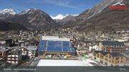 Archiviertes Webcam Bild: Bormio: Webcam Dorf mit Zielstadion Stelvio Piste am 26 Feb 2026 um 13:04 Uhr
