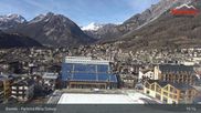 Archiviertes Webcam Bild: Bormio: Webcam Dorf mit Zielstadion Stelvio Piste am 26 Feb 2026 um 15:04 Uhr
