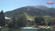 Archiviertes Webcam Bild: Bormio: Blick von der Therme aufs Skigebiet am 12.07.2026 um 11:43 Uhr