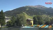 Archiviertes Webcam Bild: Bormio: Blick von der Therme aufs Skigebiet am 12.07.2026 um 15:43 Uhr
