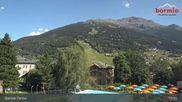 Archiviertes Webcam Bild: Bormio: Blick von der Therme aufs Skigebiet am 12.07.2026 um 17:43 Uhr