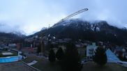 Archived webcam image showing Leukerbad - Webcam Thermal Bath on 12 Apr 2026 at 07:09