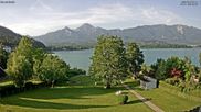 Archived webcam image showing North-East Shore - Lake Faaker See Webcam on 22 Jun 2026 at 07:50