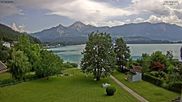 Archived webcam image showing North-East Shore - Lake Faaker See Webcam on 22 Jun 2026 at 14:50