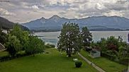 Archived webcam image showing North-East Shore - Lake Faaker See Webcam on 22 Jun 2026 at 16:50