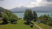 Archived webcam image showing North-East Shore - Lake Faaker See Webcam on 6 Aug 2026 at 12:45