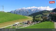 Archived webcam image showing Söll: Hexenwasser Area – SkiWelt Wilder Kaiser on 6 Sep 2026 at 11:10