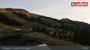 Archived webcam image showing Saalbach: Hochalm Mid-Station – Skicircus Panorama on 19 Oct 2026 at 08:46