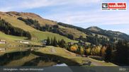 Archived webcam image showing Saalbach: Hochalm Mid-Station – Skicircus Panorama on 19 Oct 2026 at 09:46