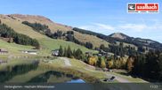 Archived webcam image showing Saalbach: Hochalm Mid-Station – Skicircus Panorama on 19 Oct 2026 at 11:46