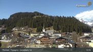 Archived webcam image showing Filzmoos: Papageno Base Station (1057m) on 7 Apr 2026 at 15:44