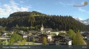 Archived webcam image showing Filzmoos: Papageno Base Station (1057m) on 13 May 2026 at 07:11