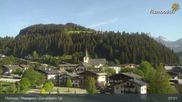 Archived webcam image showing Filzmoos: Papageno Base Station (1057m) on 25 May 2026 at 08:08