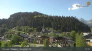 Archived webcam image showing Filzmoos: Papageno Base Station (1057m) on 25 May 2026 at 17:08