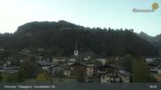 Archived webcam image showing Filzmoos: Papageno Base Station (1057m) on 27 Sep 2026 at 01:31