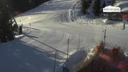 Archiviertes Webcam Bild: Leogang: Asitz Kabinenbahn Mittelstation am 26 Feb 2026 um 08:21 Uhr