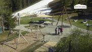 Archiviertes Webcam Bild: Leogang: Asitz Kabinenbahn Mittelstation am 01.05.2026 um 18:32 Uhr