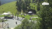 Archiviertes Webcam Bild: Leogang: Asitz Kabinenbahn Mittelstation am 04.08.2026 um 12:45 Uhr
