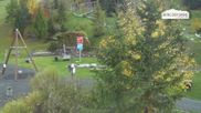 Archived webcam image showing Asitz Kabinenbahn intermediate station on 27 Oct 2026 at 18:46