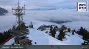 Archived webcam image showing Alpendorf: Peak of mountain "Gernkogel" on 20 Apr 2026 at 07:05