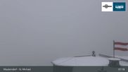 Archived webcam image showing Top Station Grosseckbahn (1950m) on 14 May 2026 at 07:26