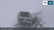 Archived webcam image showing Top Station Grosseckbahn (1950m) on 14 May 2026 at 08:26