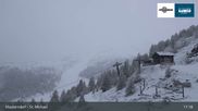 Archived webcam image showing Top Station Grosseckbahn (1950m) on 14 May 2026 at 17:26