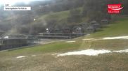 Archived webcam image showing Wildkogel Ski Resort: Top station Frühmesserbahn lift 2150m on 24 Mar 2026 at 16:02