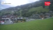 Archiviertes Webcam Bild: Wildkogel-Arena: Bergstation Frühmesserbahn 2150m am 18.08.2026 um 06:50 Uhr