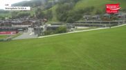 Archived webcam image showing Wildkogel Ski Resort: Top station Frühmesserbahn lift 2150m on 21 Aug 2026 at 12:32