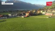 Archived webcam image showing Wildkogel Ski Resort: Top station Frühmesserbahn lift 2150m on 1 Oct 2026 at 08:29
