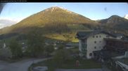 Archived webcam image showing View of the Tennengebirge mountains in St. Martin on 18 May 2026 at 06:44